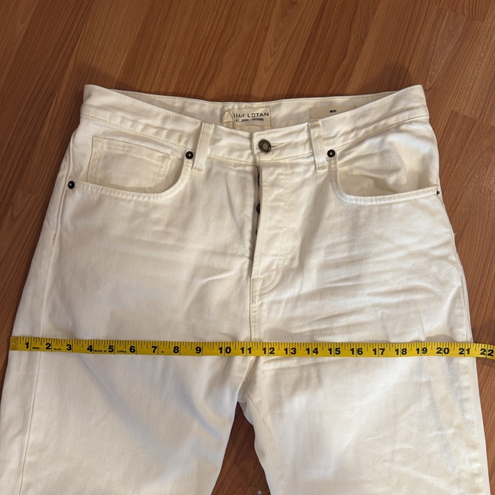 Nili Lotan Juliet Women's White (cream) Jeans, size 29. **hemmed** - Picture 12 of 12